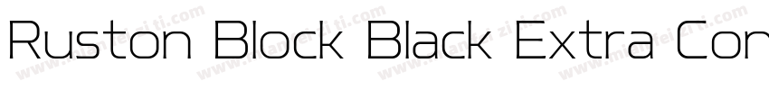 Ruston Block Black Extra Condensed字体转换